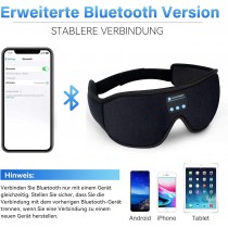 Bluetooth Schlafmaske mit Kopfhörer, Kabellose Schlafkopfhörer