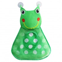 Hängende Netz-Aufbewahrungstasche mit Saugnapf für Badezimmer Frosch