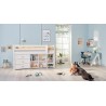 Flexa Halbhochbett Leiter Senkrecht Classic Weiss