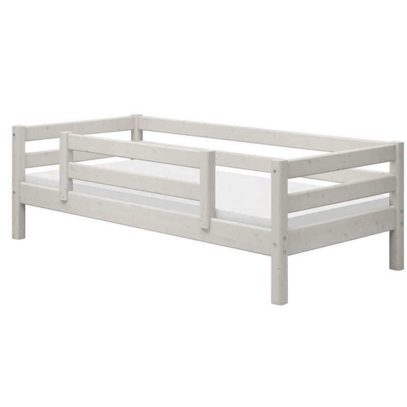 Flexa Bett 90x200 1/2 Absturzsicherung Classic Weiss