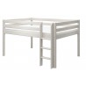 Flexa Halbhochbett 140x200 Leiter Senkrecht Classic Weiss