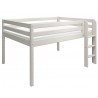 Flexa Halbhochbett 140x200 Leiter Senkrecht Classic Weiss