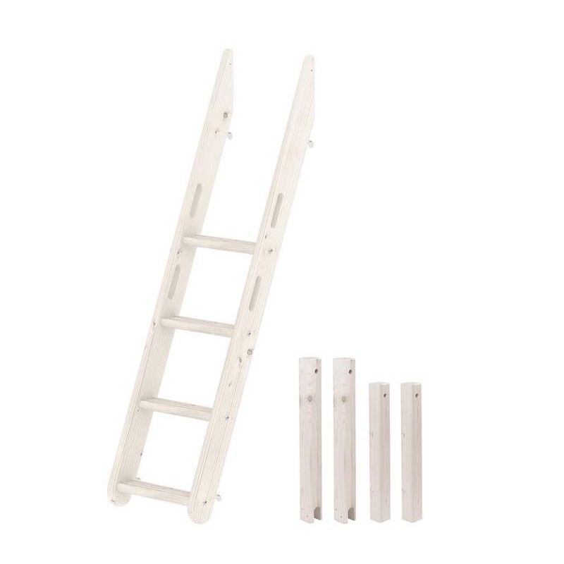 Flexa Classic Leiter Schräg Familienbett Weiss