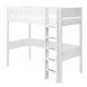 Flexa MDF Hochbett 90x200 Leiter Senkrecht Weiss