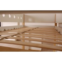 Flexa MDF Hochbett 90x200 Leiter Senkrecht Weiss