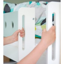 Flexa MDF Hochbett 90x200 Leiter Senkrecht Weiss