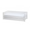 Flexa MDF Bett 90x200 mit Gästebett weiss-weiss