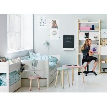 Flexa MDF Bett 90x200 mit Gästebett weiss-weiss