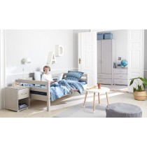 Flexa Bett 90x200 Classic Grau