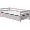 Flexa Bett 90x200 Mit Gästebett 2 Schubladen Classic Grau