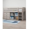 Flexa Halbhochbett Leiter Senkrecht Classic Grau