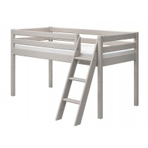 Flexa Halbhochbett Leiter Schräg Classic Grau