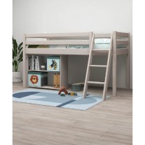 Flexa Halbhochbett Leiter Schräg Classic Grau