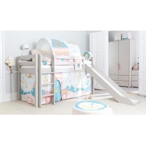 Flexa Halbhochbett Leiter Senkrecht Rutsche Classic Grau
