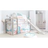 Flexa Halbhochbett Leiter Senkrecht Rutsche Classic Grau