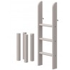 Flexa Classic Pfosten Halbhoch Leiter Senkrecht Grau