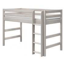 Flexa Mittelhochbett 90x200 Leiter Senkrecht Classic Grau
