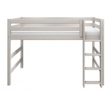 Flexa Mittelhochbett 90x200 Leiter Senkrecht Classic Grau