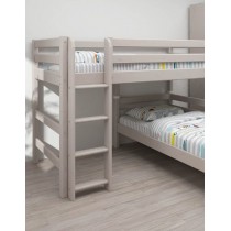 Flexa Etagenbett 90x200 Leiter Senkrecht Classic Grau