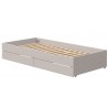 Flexa Ausziehbett Classic 2 Schubladen Grau