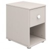 Flexa Classic Nachttisch Grey Transparent  Knöpfe Weiss
