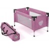 Puppen-Reisebett Jeans Pink