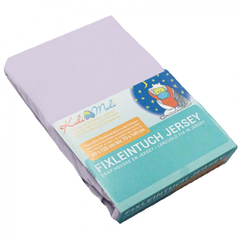 Kuli-Muli Fixleintuch Jersey 60x120cm bis 70x140cm Flieder