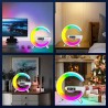Kabellose Mini Ladelampe, kabelloses Ladegerät, LED-Nachtlicht, Nachttischlampe, Wecker