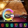 Kabellose Mini Ladelampe, kabelloses Ladegerät, LED-Nachtlicht, Nachttischlampe, Wecker