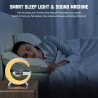 Kabellose Mini Ladelampe, kabelloses Ladegerät, LED-Nachtlicht, Nachttischlampe, Wecker