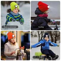 Beanie-Mütze mit LED Licht Universalgrösse