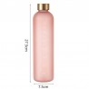 1l Wasserflasche mit Zeitmarkierungen Rosa