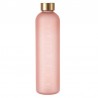 1l Wasserflasche mit Zeitmarkierungen Rosa