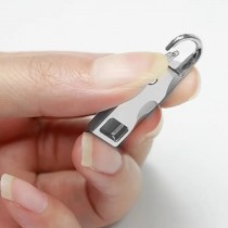 4 Stück Zipper, Schieber für Reissverschlüsse Silber