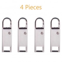 4 Stück Zipper, Schieber für Reissverschlüsse Silber