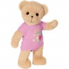 BABY born Teddybär mit beweglichen Arme und Beine und pinkem Strampler