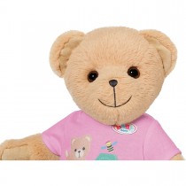 BABY born Teddybär mit beweglichen Arme und Beine und pinkem Strampler
