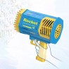 40-Loch Elektrische Seifenblasenmaschine, automatische Seifenblasenpistole Gelb Blau