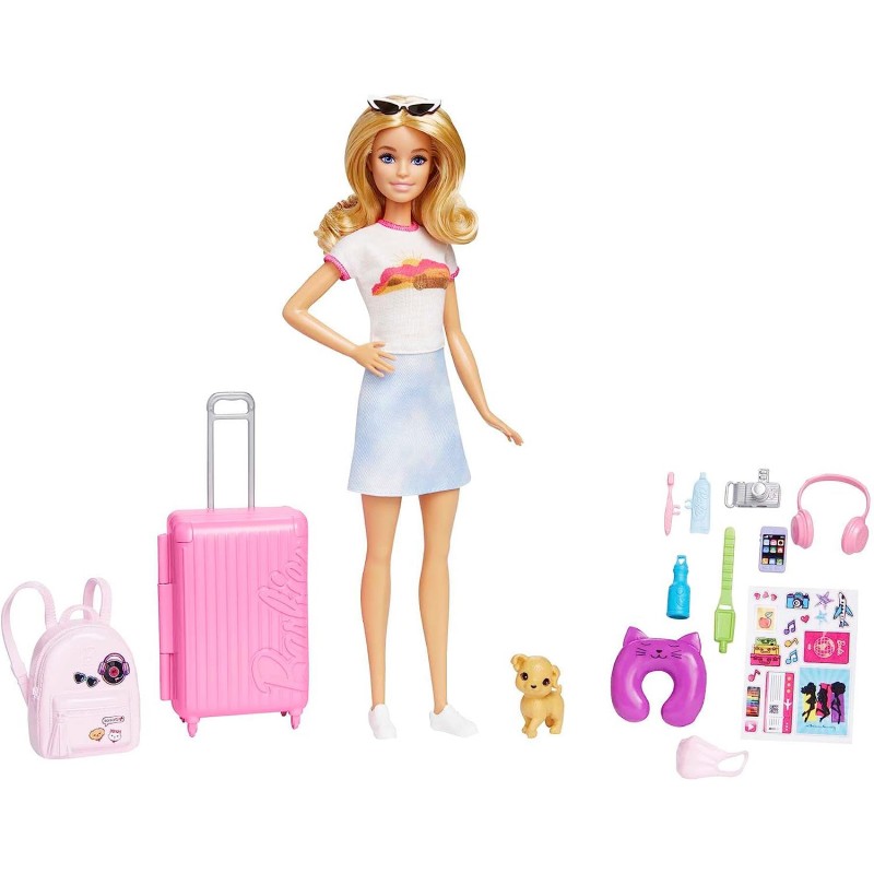 Barbie Reise Puppe mit Zubehör