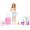 Barbie Reise Puppe mit Zubehör