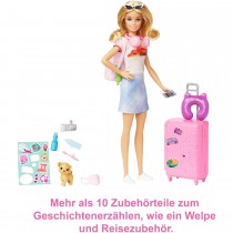 Barbie Reise Puppe mit Zubehör