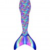 FinFun Meerjungfrau Mermaidens Meerjungfrauflosse Grösse L-XL Rainbow