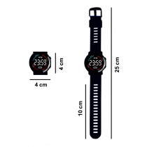 M6 Sport LED-Digitaluhr mit Silikonarmband 12-Stunden-Anzeige Schwarz