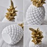 Ananas Dekoration Weiss Gold 15cm