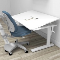 Flexa Study Classic Schreibtisch höhenverstellbar mit Kippfunktion Weiss