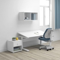 Flexa Study Classic Schreibtisch höhenverstellbar mit Kippfunktion Weiss