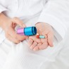 Tragbare 7 Tage Pillendose mit Schlüsselanhänger und Karabiner Rainbow