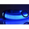 Aufladbares LED-Hundehalsband Grösse XL - 53-57cm Blau