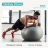 Yoga-Ball Gymnastikball 75cm Grau