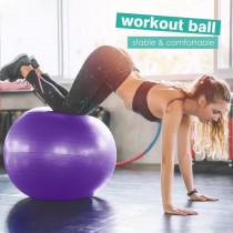 Yoga-Ball Gymnastikball 75cm Purple